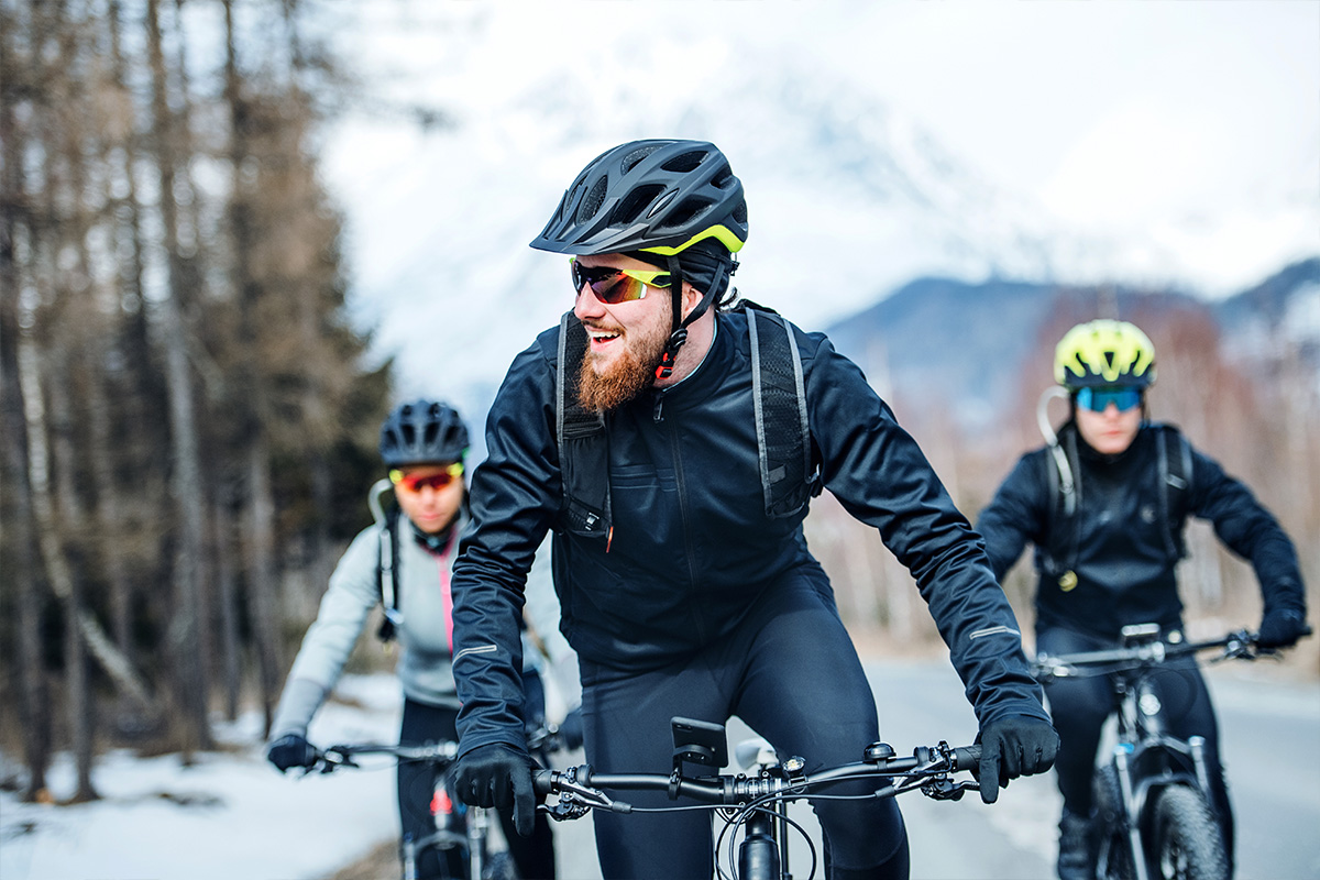 Fahrrad fahren im Winter